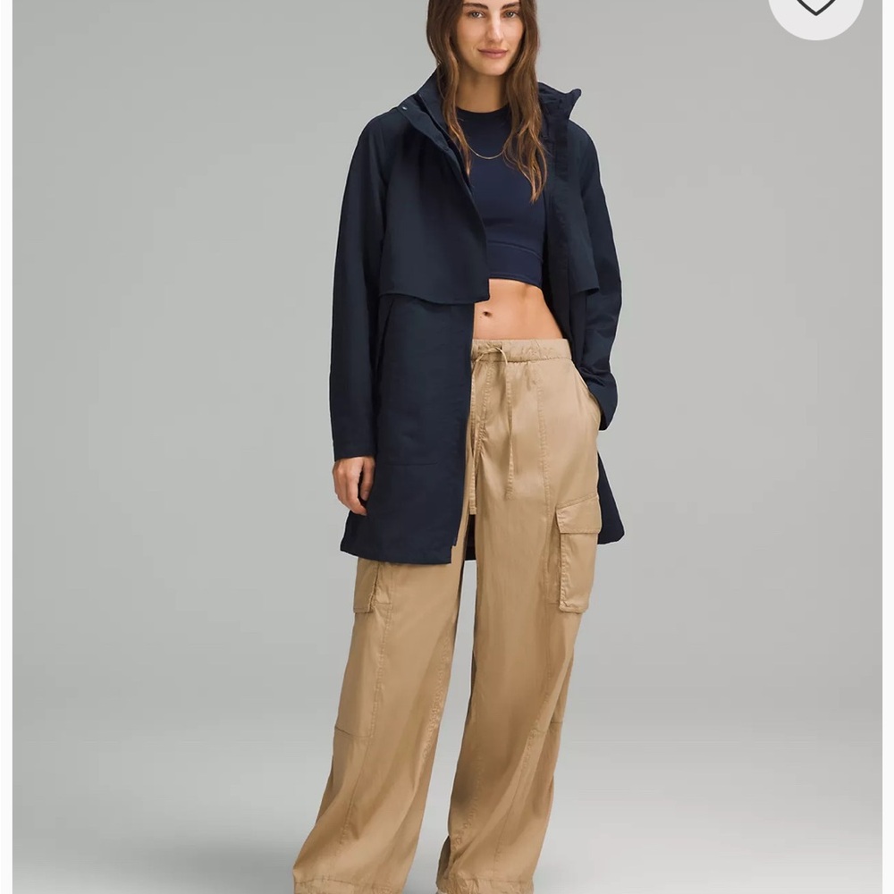 Lululemon Always Effortless Raincoat Style Olive